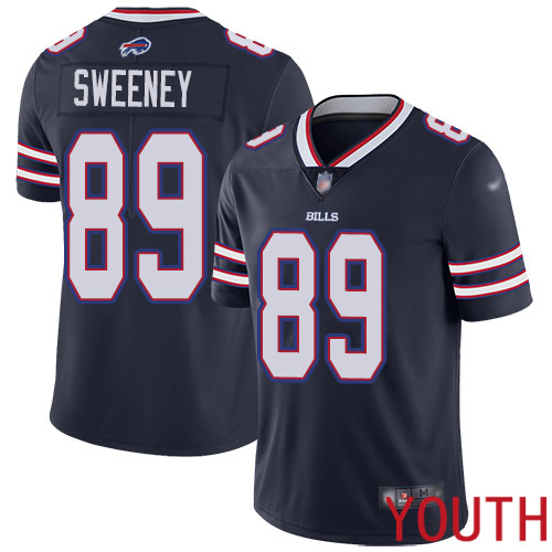 Youth Buffalo Bills #89 Tommy Sweeney Limited Navy Blue Inverted Legend NFL Jersey